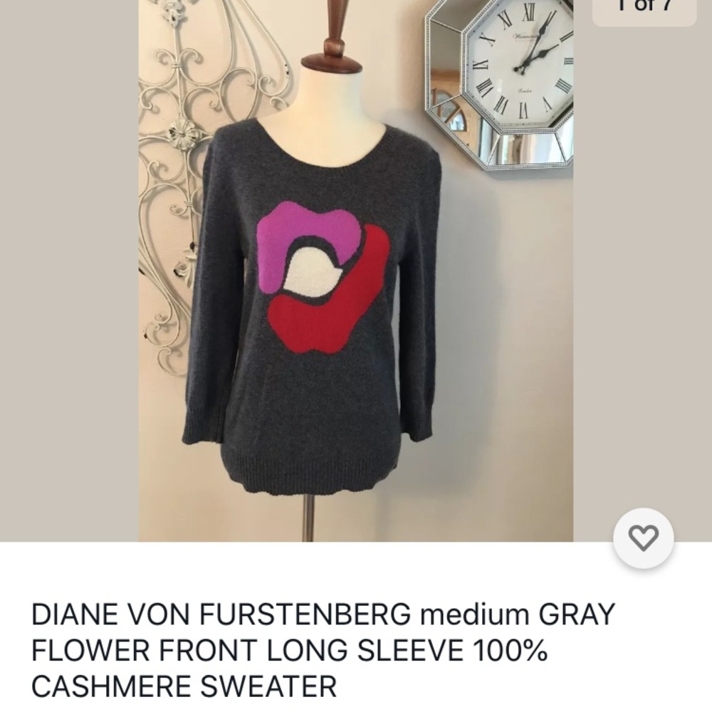 Diana von Furstenbergh  Cashmere sweater size M